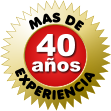 MAS DE EXPERIENCIA 40 años